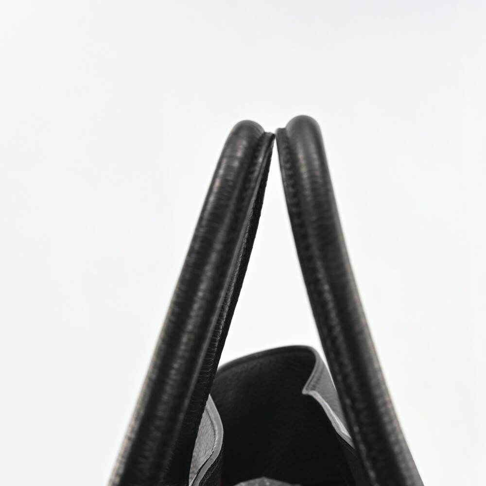 Auth Prada Logos Leather Hand Bag Black #259303P53B - Picture 12 of 15